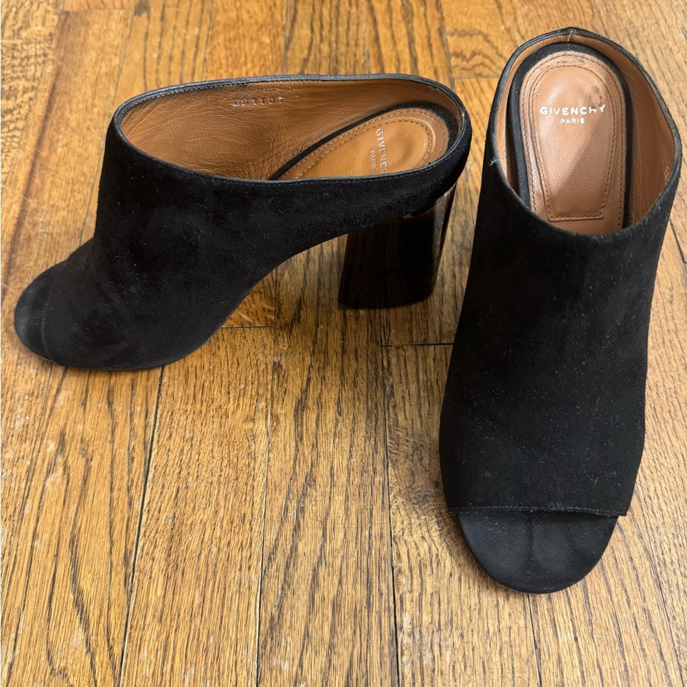 Givenchy Black Women's Suede Mules